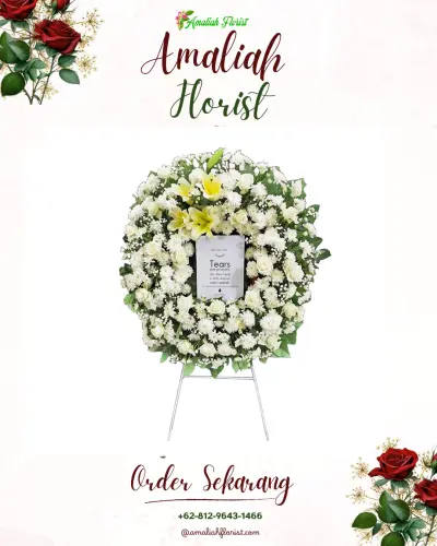 Krans Bunga Duka Cita di Beringin Raya